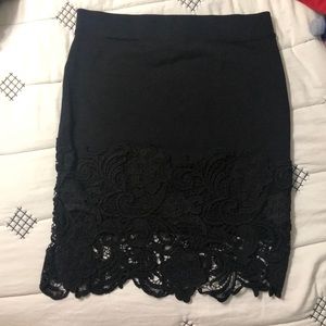 Black dress skirt